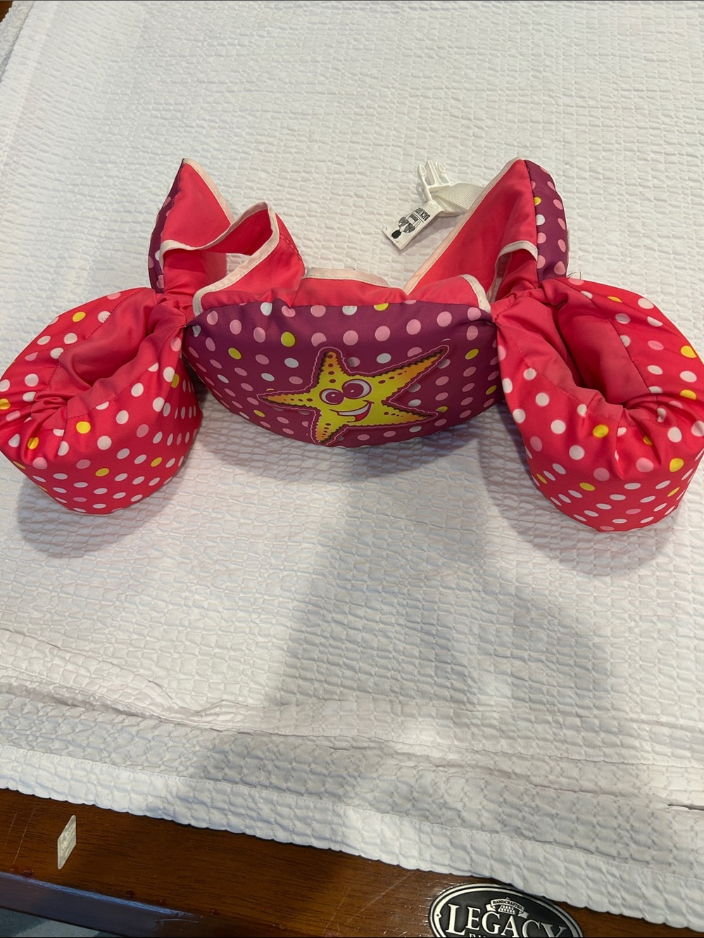 Body Glove Kids Pink Polka Dot Swim Float Vest with Star Design